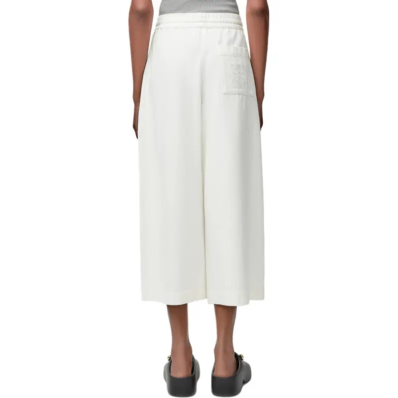 LOEWE Paula's Ibiza SS25 Casual Pants Women's White-1