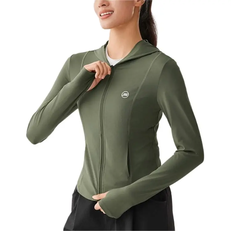 Skechers Sports Lifestyle Collection GODRI Jackets Coats Women's Grass Army Green-1
