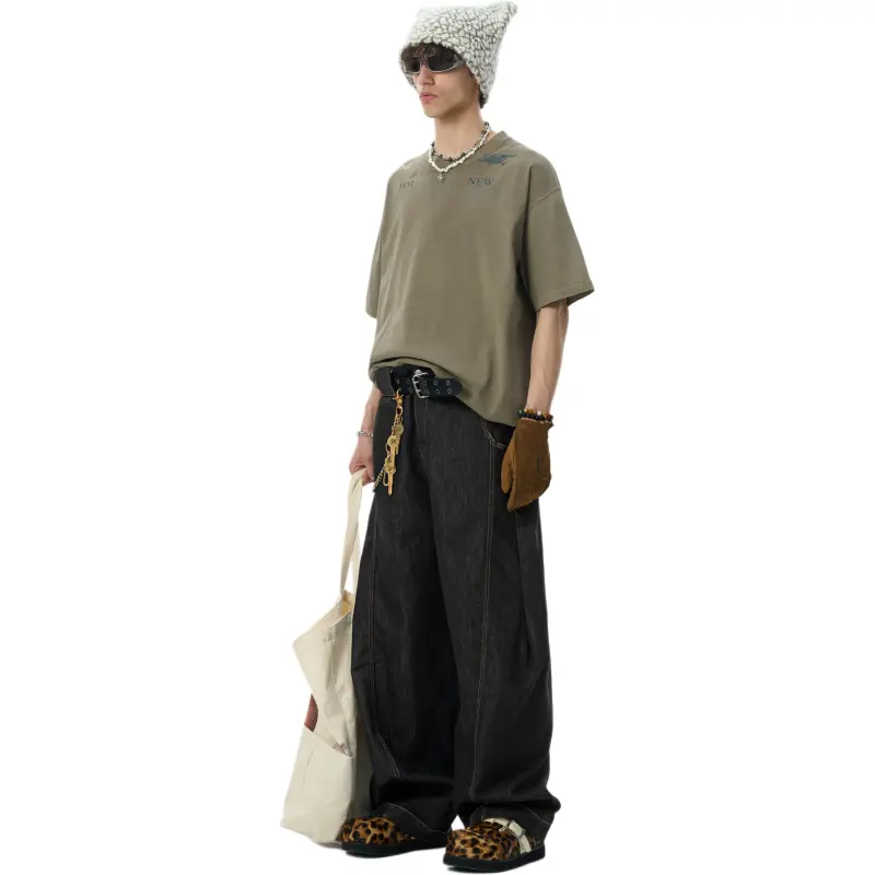 JHYQ T Shirts Unisex Army Green-4