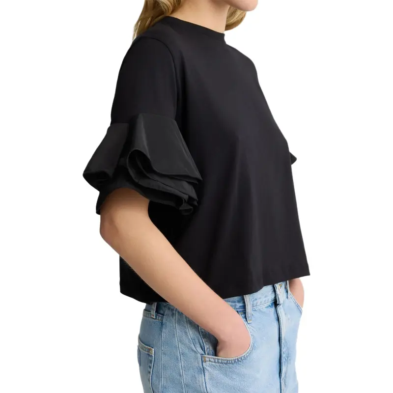 LIU·JO Flounce sleeve T shirt-4