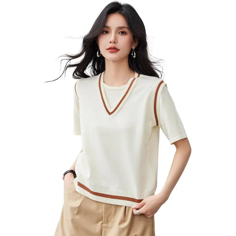 La Chapelle Knitwear Women's Beige-3