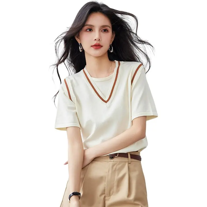 La Chapelle Knitwear Women's Beige-0