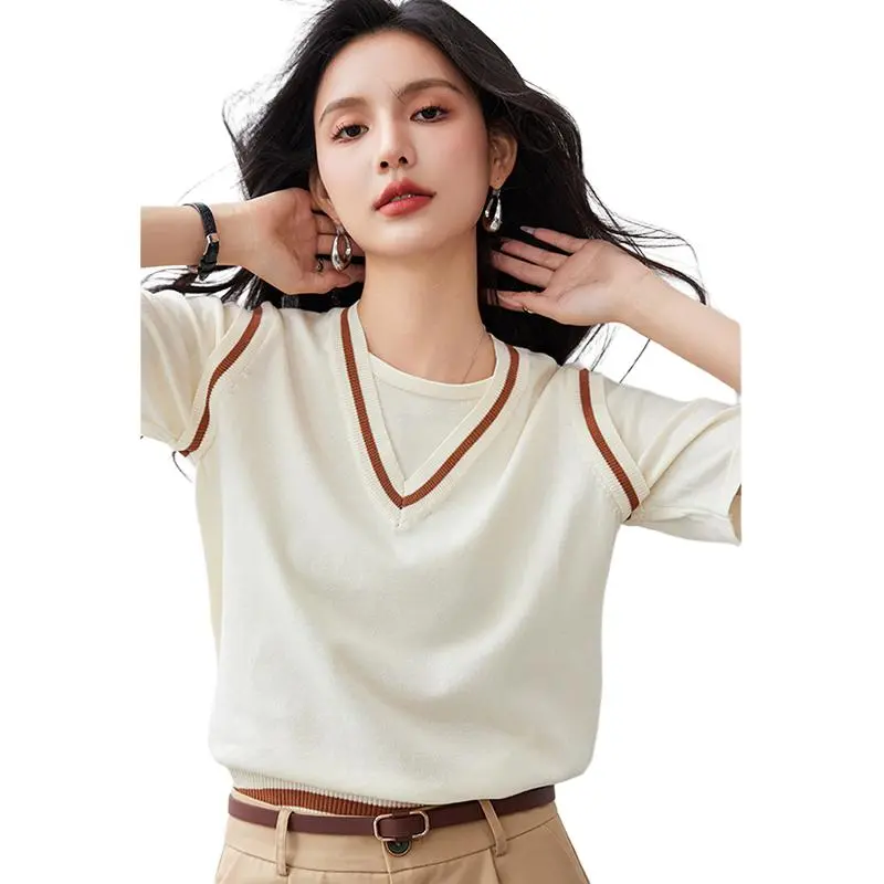 La Chapelle Knitwear Women's Beige-1