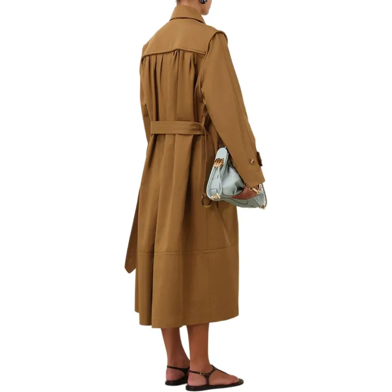Zimmermann Trench Coat Women's Khaki-5