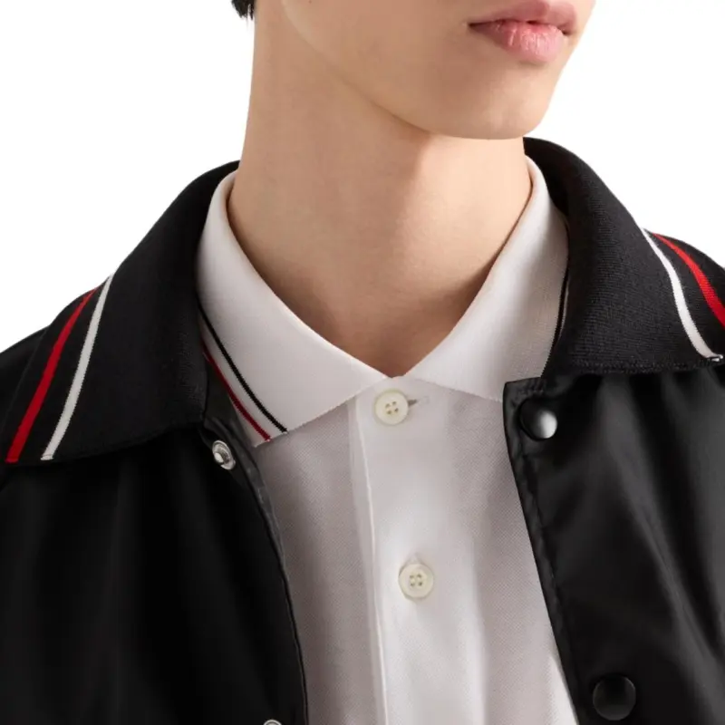 PRADA SS25 Polo Shirt Men's White-4