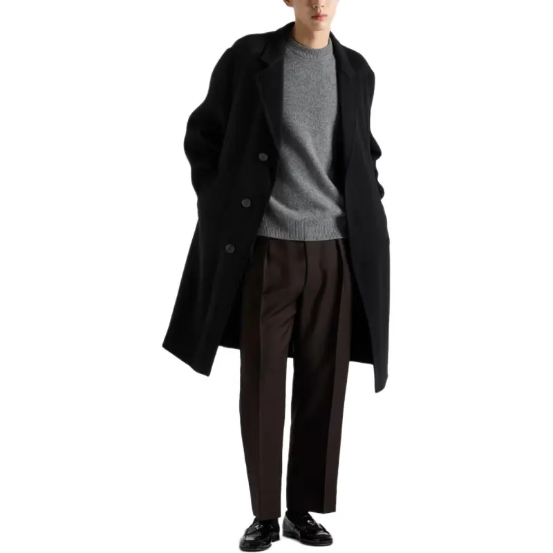 PRADA SS25 Cashmere Sweater Men's Gray-1