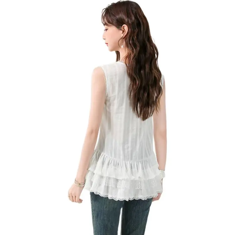 ETSE Tank Tops Women's White-1