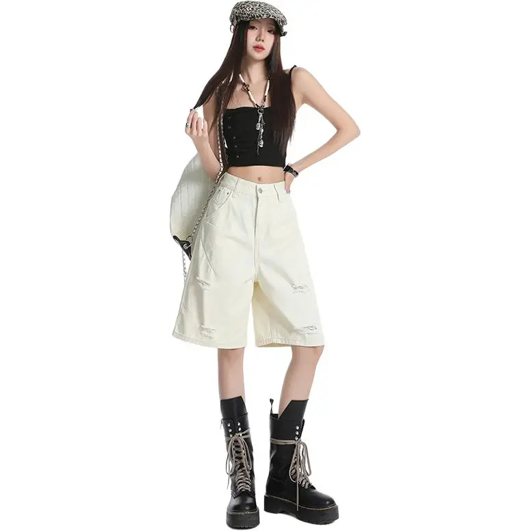 Ordifen Denim Shorts Women's-13