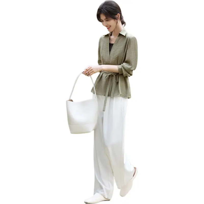XWI Shirt Women's Light Tea Green-1