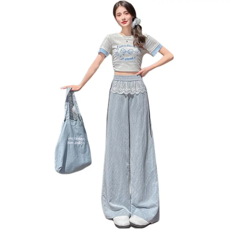 Flowers In Water Casual Pants Women's-2