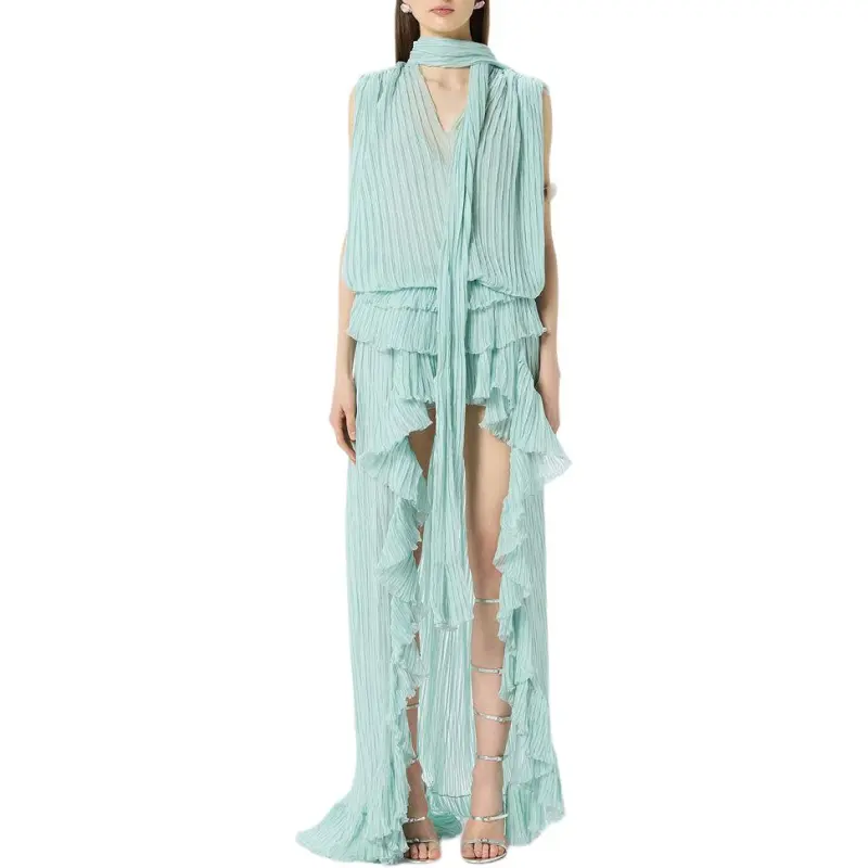 Blumarine Sleeveless Dress Women's Green-1