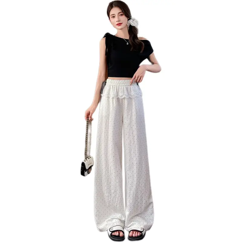 Flowers In Water Casual Pants Women's-5
