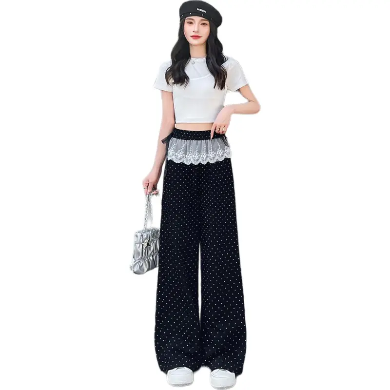 Flowers In Water Casual Pants Women's-8