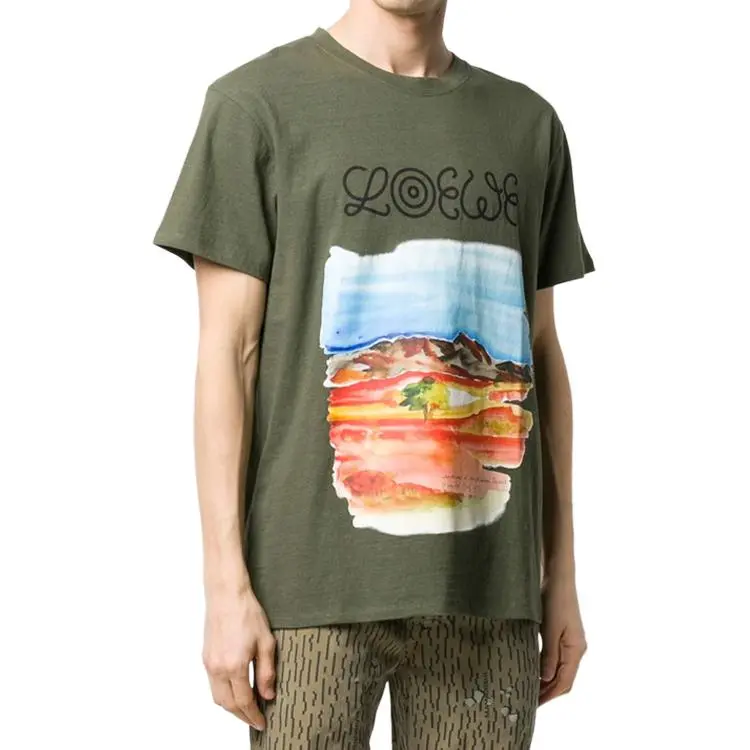 LOEWE T Shirts Men Green-5