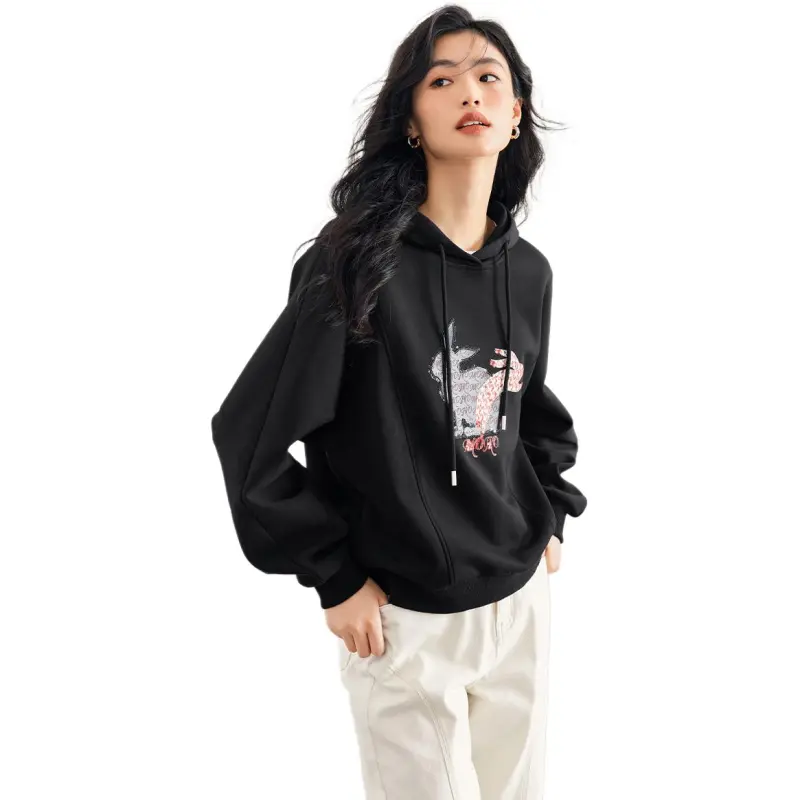 Mo Han Yi Mei Sweatshirt Women's Black-2