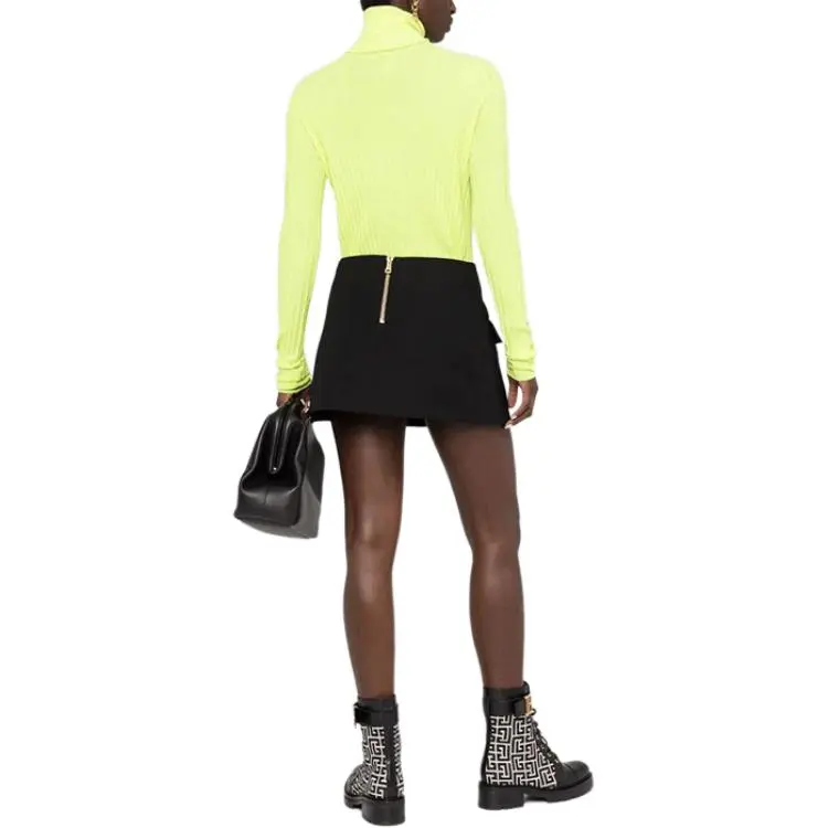 BALMAIN Casual Short Skirts Women's Black-2