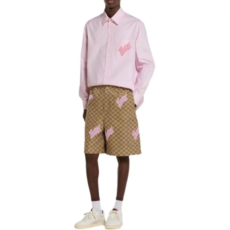 GUCCI FW25 Shirt Men's Light Pink-3