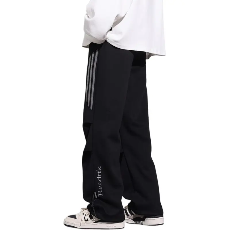 FOMOCE Casual Pants Unisex Light Gray-3