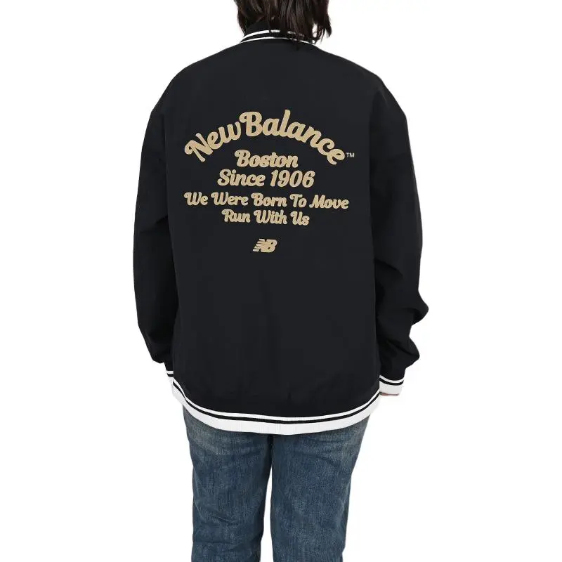 New Balance Sports And Leisure Baseball Jacket Men's Black-2