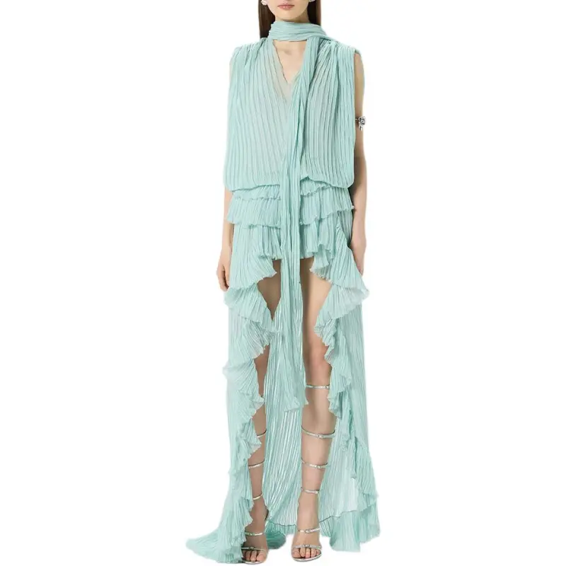 Blumarine Sleeveless Dress Women's Green-2