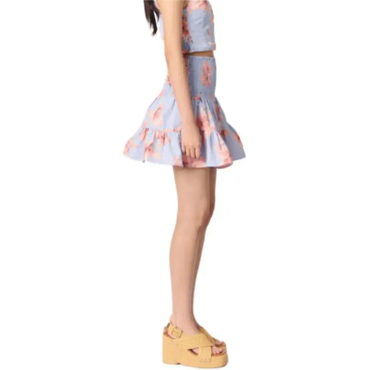 Maje Floral print Mini Skirt-3