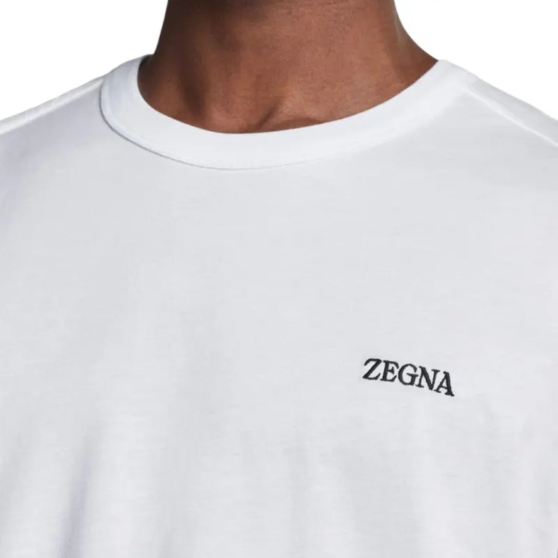 Ermenegildo Zegna Logo Printed Crewneck T Shirt-5