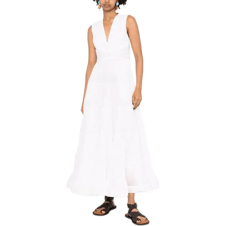 Zimmermann SS22 Sleeveless Dress Women's White-1