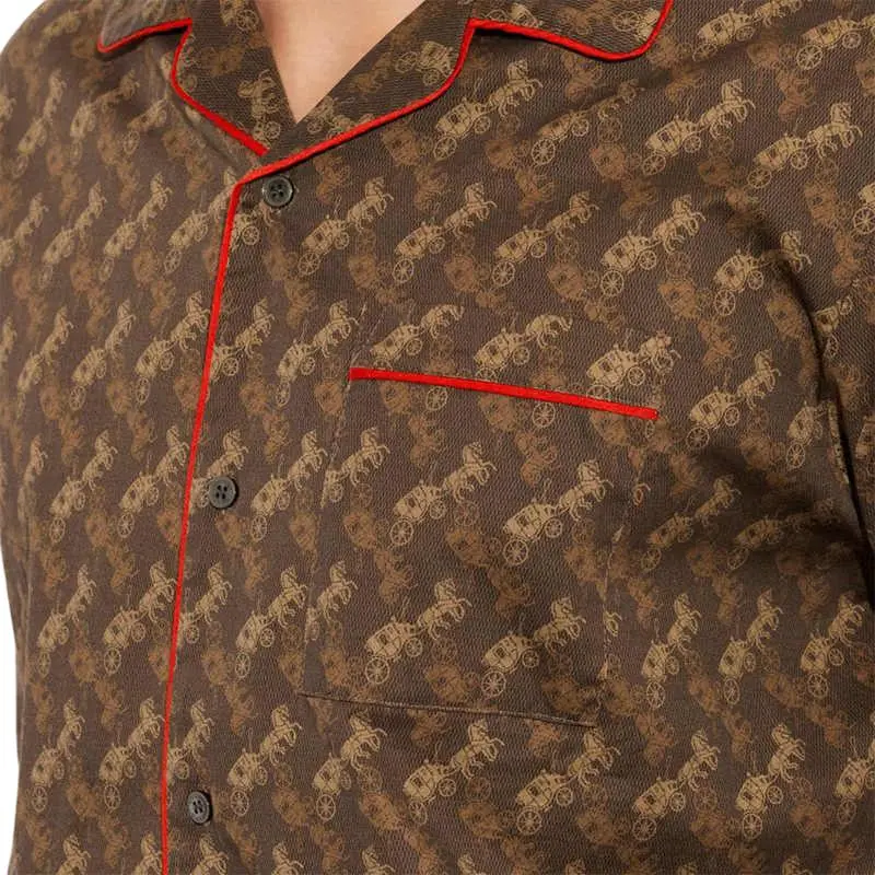 COACH SS23 Pajama Tops Men's Umber-3