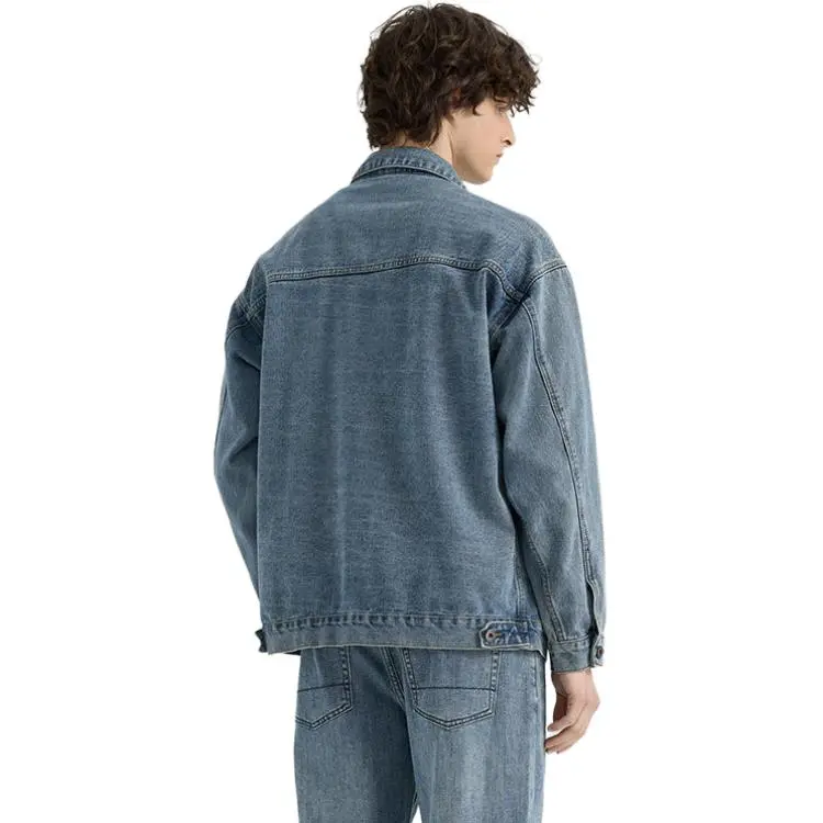 WILD LEADER Denim Jacket Men's Nostalgic Blue[JW5178781]-1