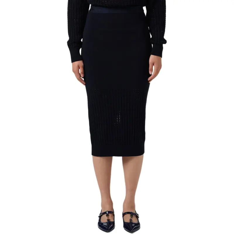 Iceberg Knitted Midi Skirt-1