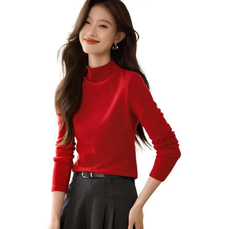 Mo Han Yi Mei Knitwear Women's Cherry Red-1