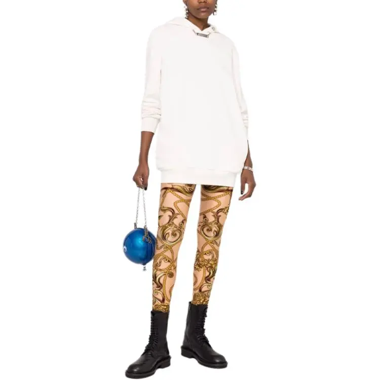 PHILIPP PLEIN Necklace-embellished Hoodie Dress-1