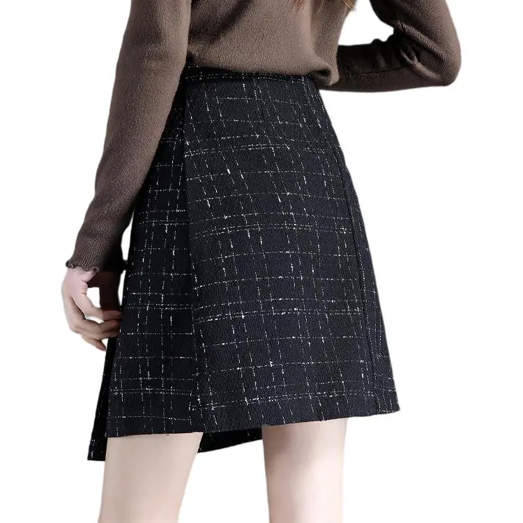 Still Quiet Casual Short Skirts Women's Black-1