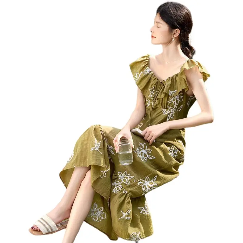 XWI Sleeveless Dresses Women's Green Amber-2