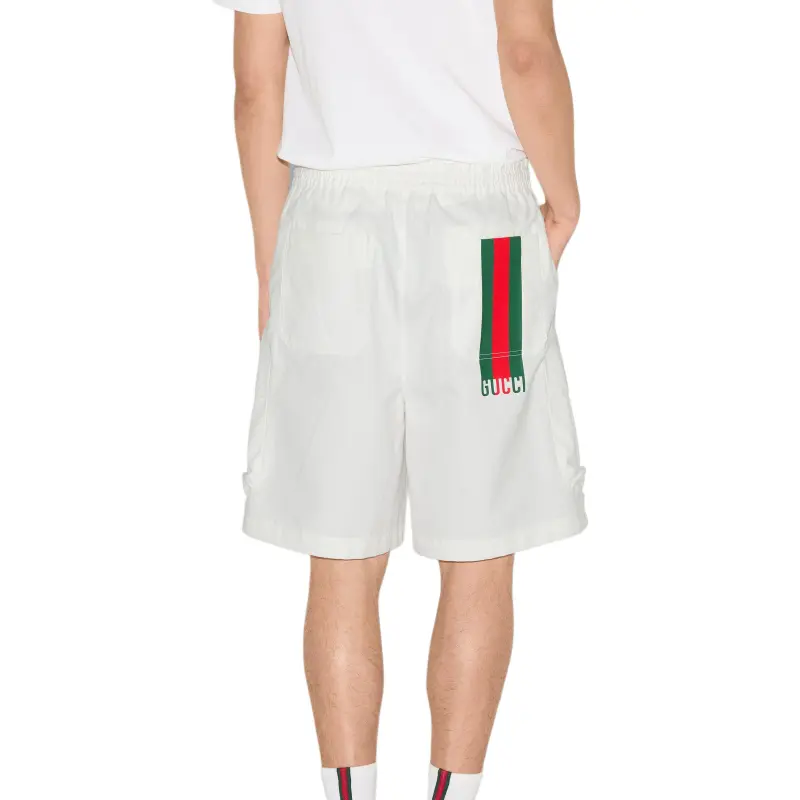 GUCCI FW25 Lido Collection Casual Shorts Men's White-2