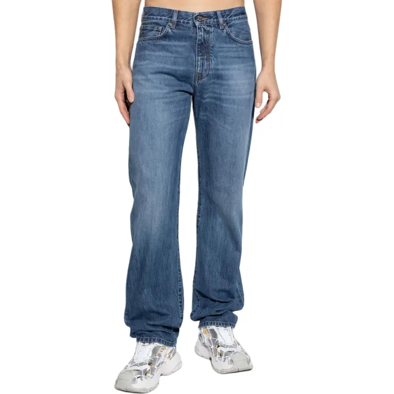 VERSACE Logo Patch Jeans-1
