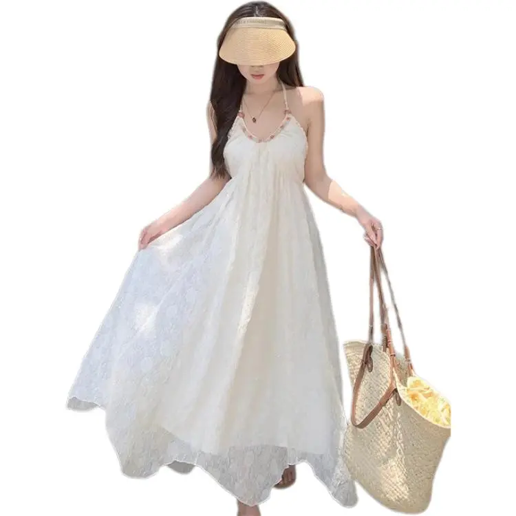 KAISER Slip Dresses Women's White-4