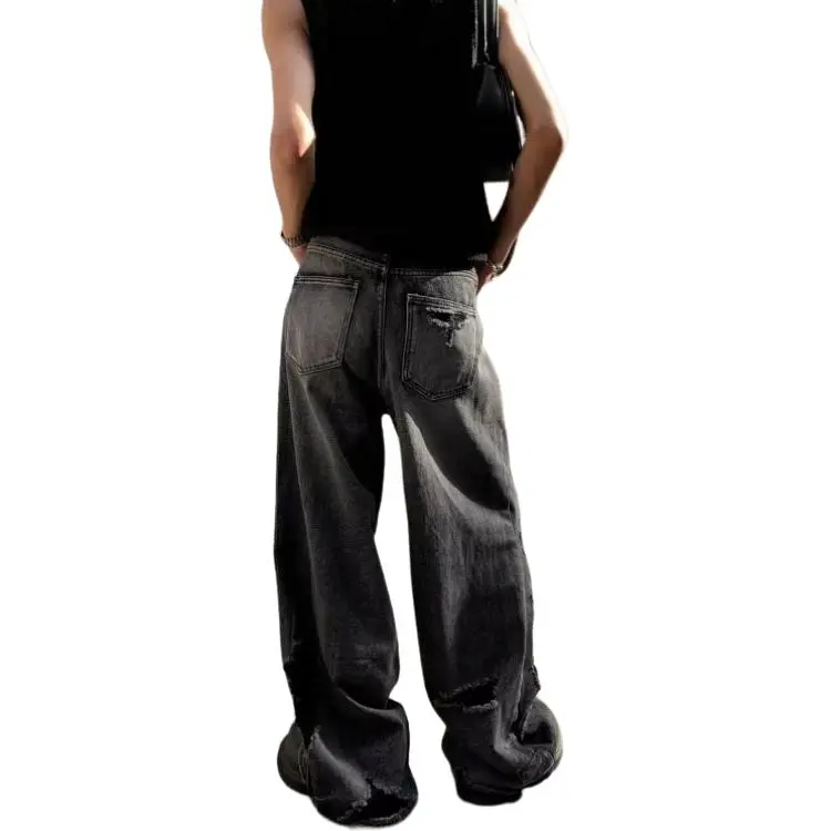 RVANGUARD Jeans Unisex Black Gray Color-1