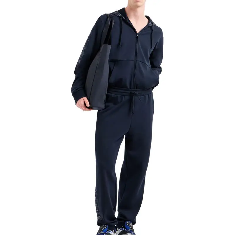 EMPORIO ARMANI EA7 Knitted Sweatpants Men's Marine Blue-1