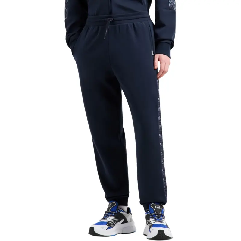 EMPORIO ARMANI EA7 Knitted Sweatpants Men's Marine Blue-2