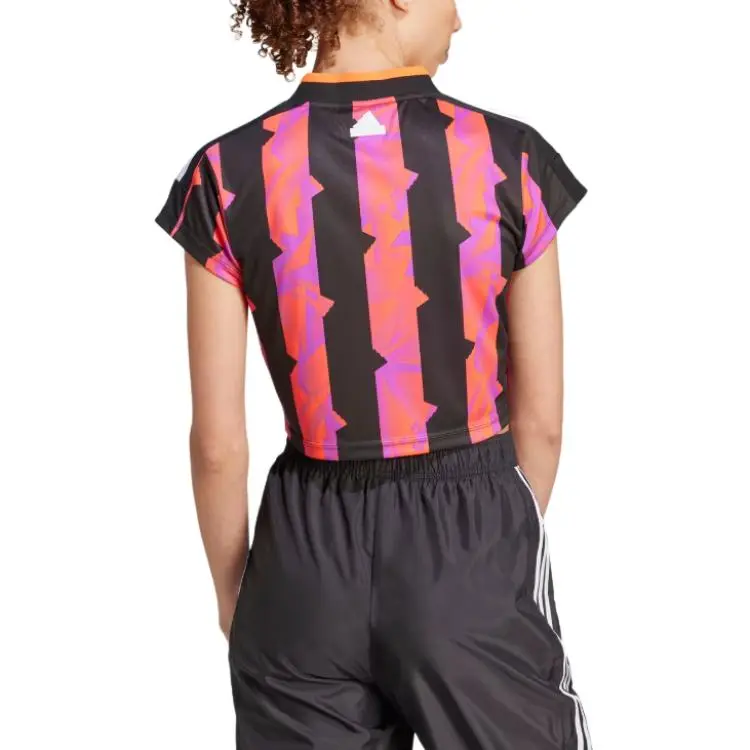 Adidas Tiro Cut T-Shirt Women's Black Purple-3