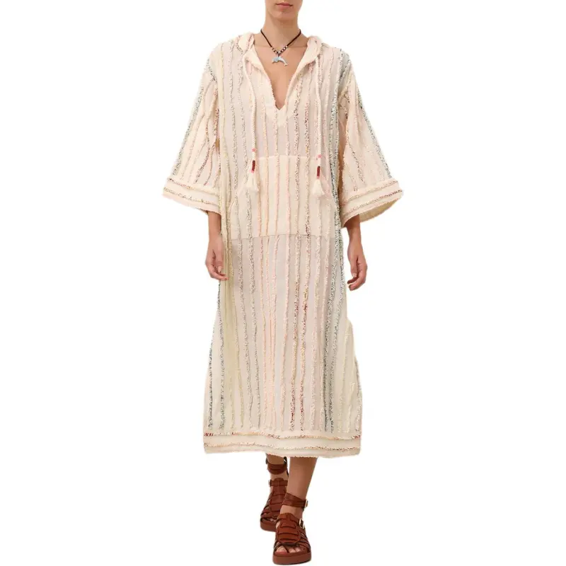 Zimmermann SS25 Long Sleeved Dress Women's Beige-1