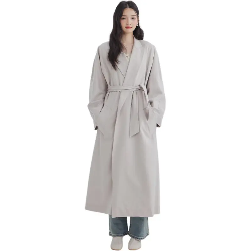 DEAR DEER PUFF Trench Coat Women's White-1