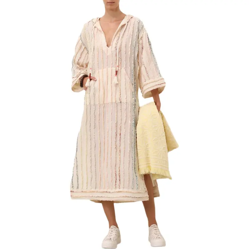 Zimmermann SS25 Long Sleeved Dress Women's Beige-2
