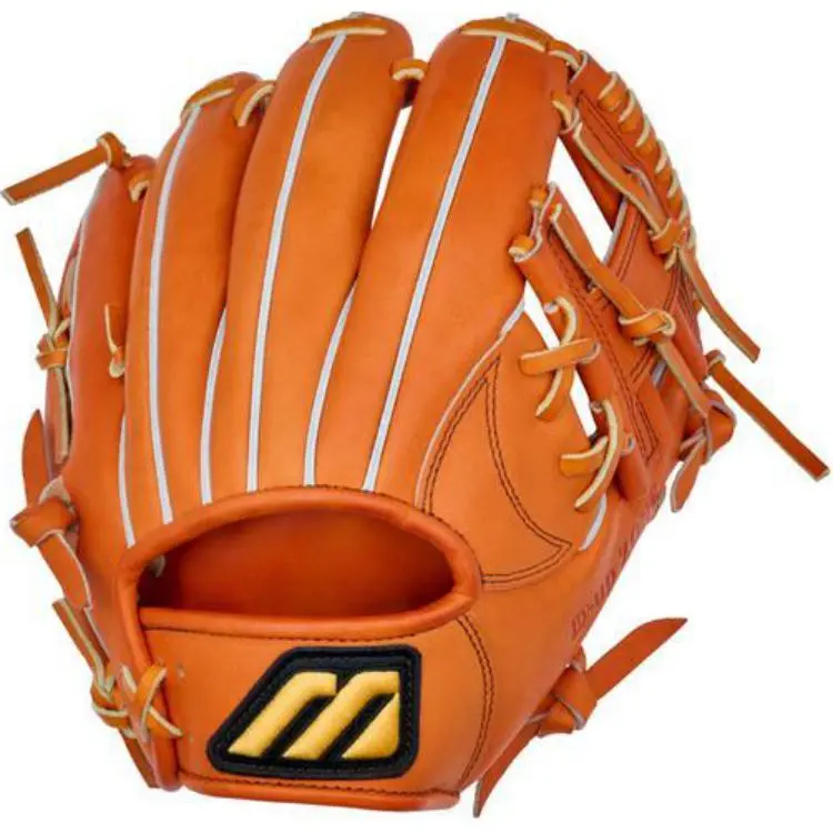 Mizuno Baseball Gloves Pitching Glove Top Grain Cow Leather Unisex Orange-2