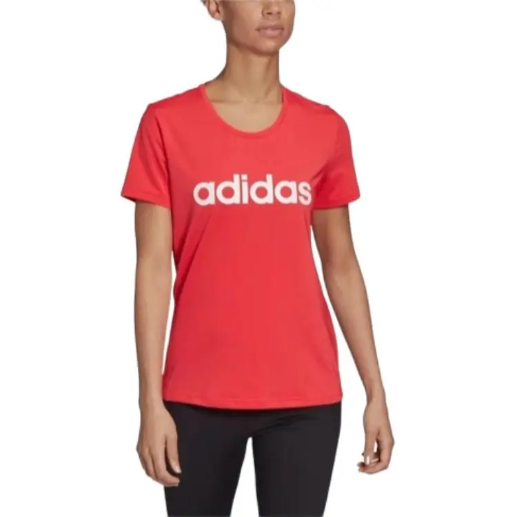 Adidas T Shirt Women's Neon Red-3