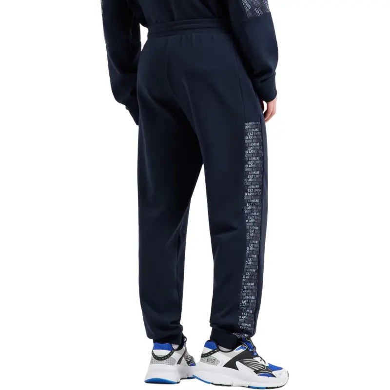 EMPORIO ARMANI EA7 Knitted Sweatpants Men's Marine Blue-3