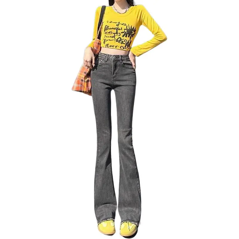 GOSO Jeans Women's Black Gray Color-4