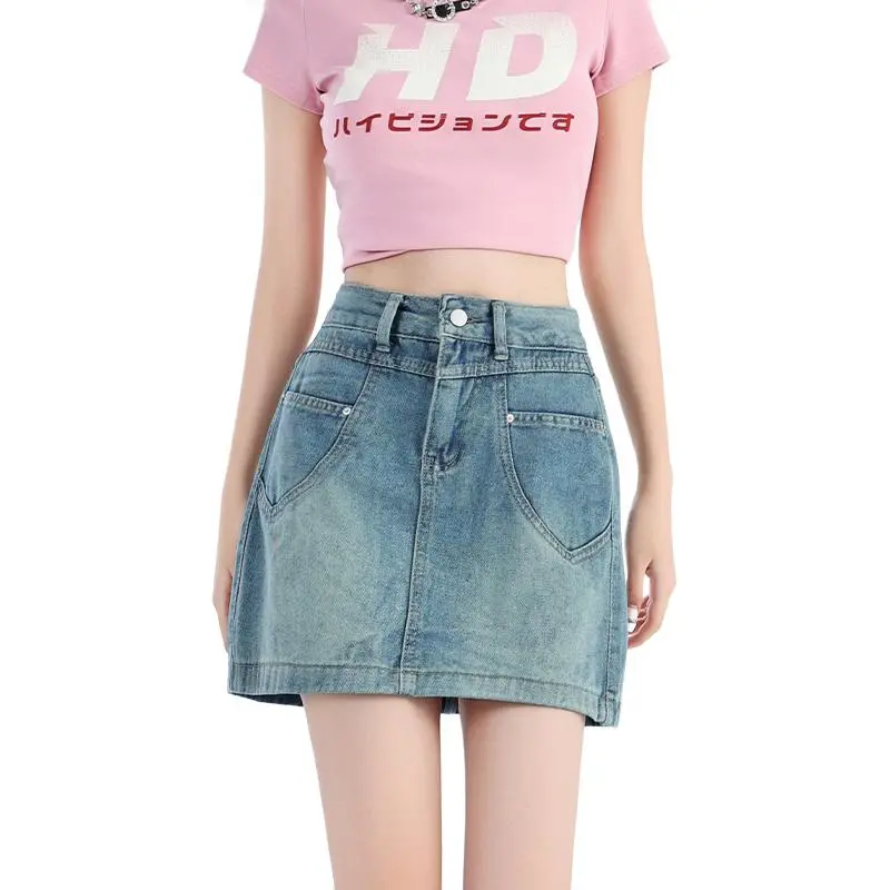 The New Age Family Denim Short Skirts Women's-1