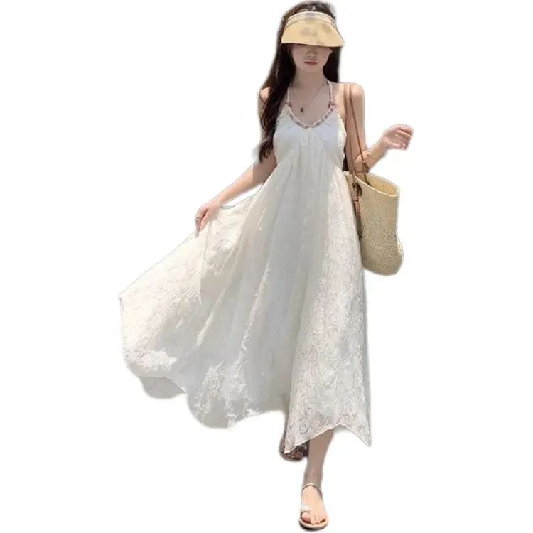 KAISER Slip Dresses Women's White-6